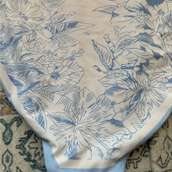 Visual Mood Floral One-Piece Swimsuit with Tie Straps and Reversible - Picture 5 of 6